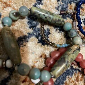 - Dillards brand LOT 6 BEADED BRACELETS